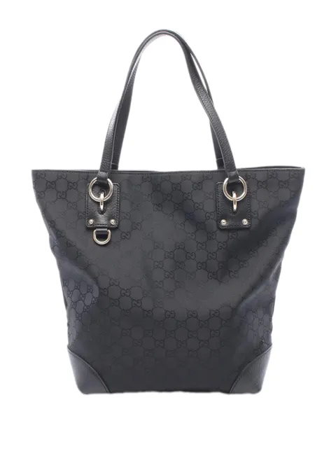 Gucci Pre-Owned 2000-2015 Medium GG Denim Charm tote bag Grey TC7UWOY2NJMLJRS1