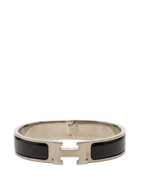 Hermès Pre-Owned 2000-2026 Narrow Enamel Clic H Bracelet PM costume bracelet Black KCBXJO9UK0WB1BKO