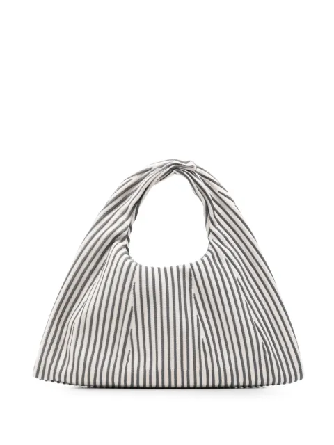 CFCL medium Dayfuku pleated striped tote bag Neutrals CF012AG128GP00