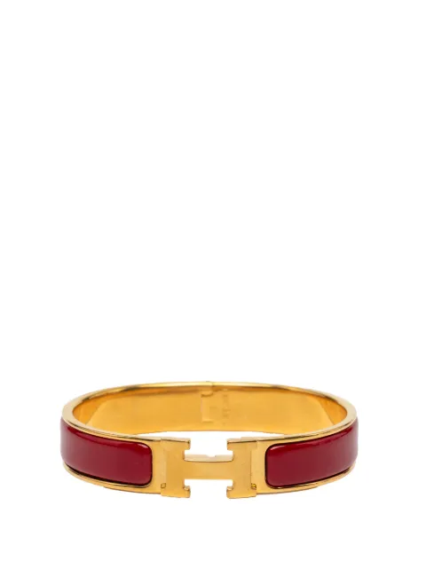 Hermès Pre-Owned 2000-2026 Narrow Enamel Clic H Bracelet PM costume bracelet Red BC2IH4BCADIUQAXY