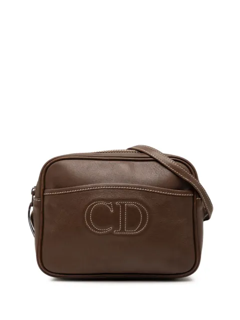 Christian Dior Pre-Owned 20th Century Leather Stitched CD Logo Camera Bag crossbody bag Brown II574HRKRNF9B2NB