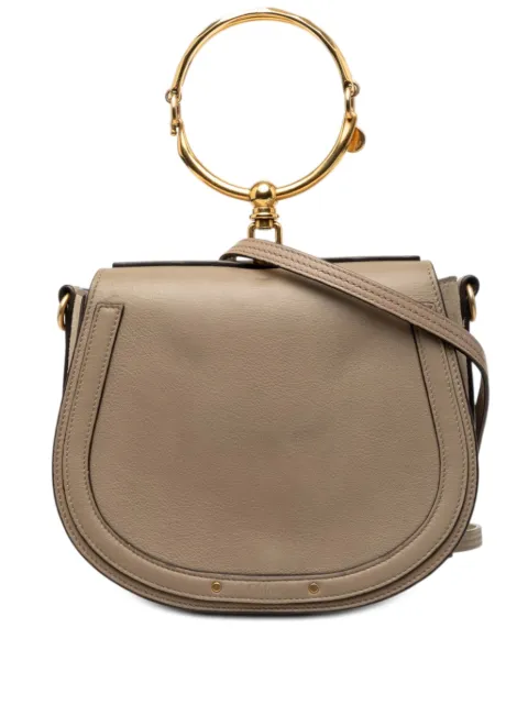Chloé Pre-Owned 2017 Medium Leather Nile Bracelet satchel Brown 1JMUXI793IK9I12B