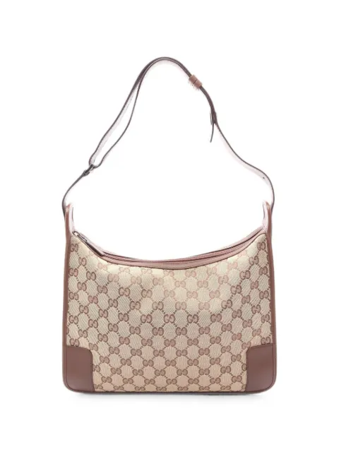 Gucci Pre-Owned 2000s GG canvas shoulder bag Neutrals 1083821