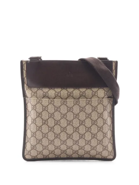 Gucci Pre-Owned 2010s GG Supreme cross body bag Neutrals 1083348