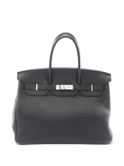 Hermès Pre-Owned 2012 Birkin 35 handbag Black 1085385PINSQUARE