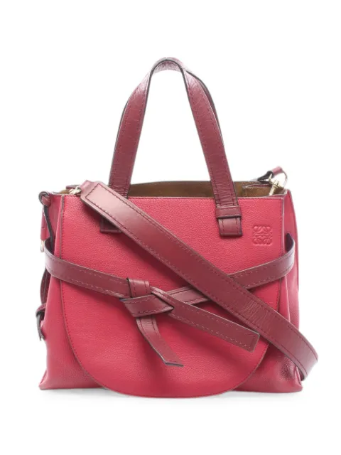 Loewe Pre-Owned 2000s Gate top handle tote bag Red 1084374