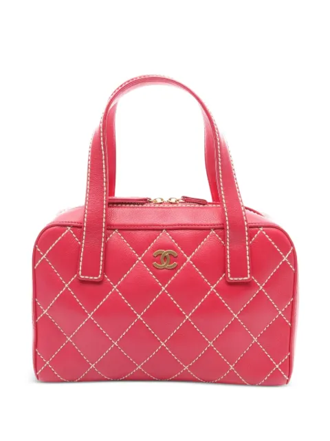 CHANEL Pre-Owned 2003-2004 Wild Stitch tote bag Pink 1083727