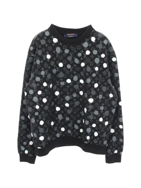 Louis Vuitton Pre-Owned 2010s Louis Vuitton x Yayoi Kusama Monogram Dot sweater Black 1083939