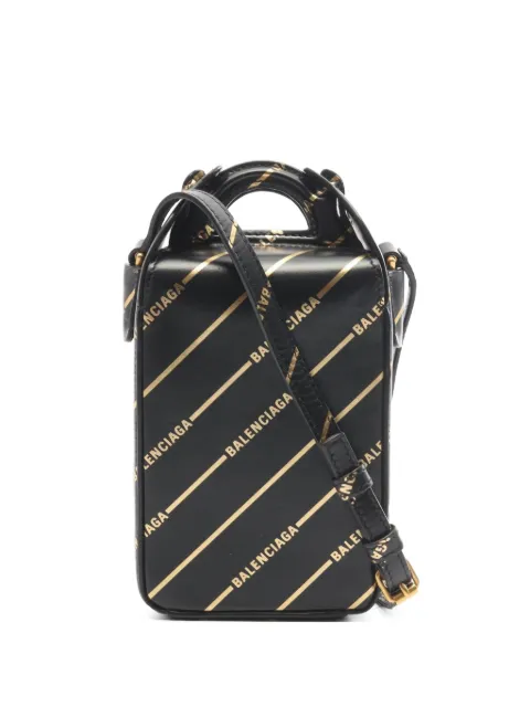 Balenciaga Pre-Owned 2010s logo-print mini shoulder bag Black 1084616