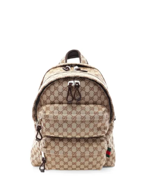 Gucci Pre-Owned 2010s GG-canvas backpack Neutrals 1085332