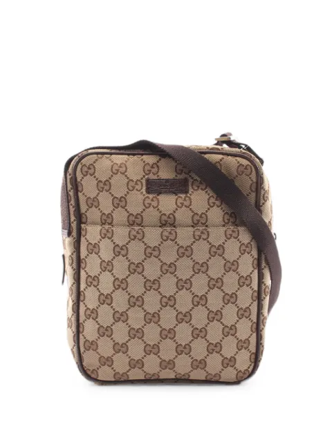 Gucci Pre-Owned 2000s GG logo-emblem cross body bag Neutrals 1083220