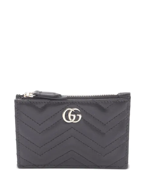 Gucci Pre-Owned 2020s logo-plaque card case Black 1085735