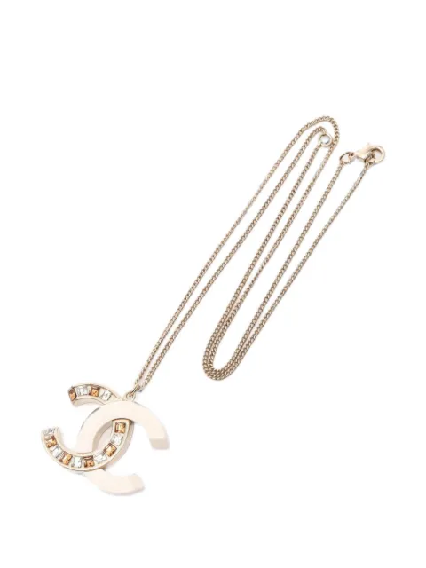 CHANEL Pre-Owned 2018 embellished necklace Gold 1080197