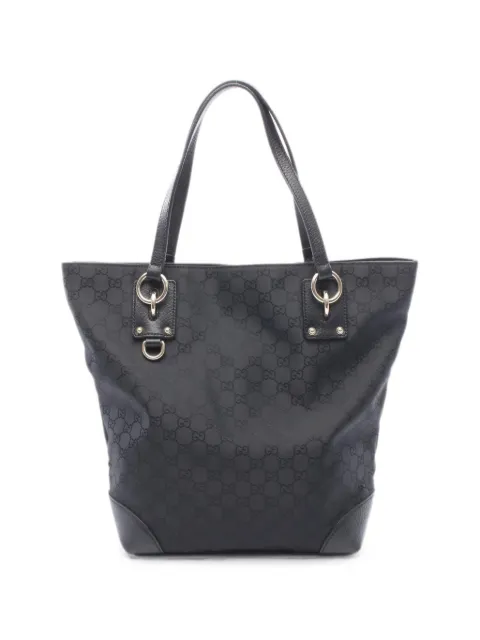 Gucci Pre-Owned 2010s GG-patern tote bag Black 1084363