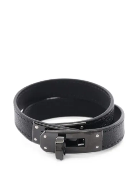 Hermès Pre-Owned Kelly double tour bracelet Black 1081647W