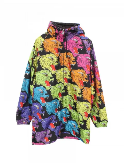 Gucci Pre-Owned 2010s Psychedelic Panther parka jacket Black 1083958