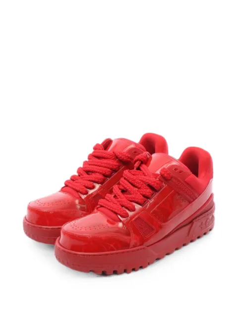 Louis Vuitton Pre-Owned Maxi panelled low-top sneakers Red 1084024VL1214