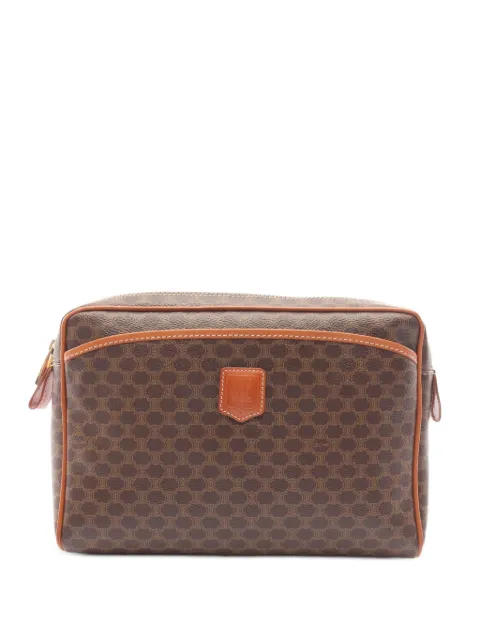 Celine Pre-Owned 2000s Macadam clutch bag Brown 1083852