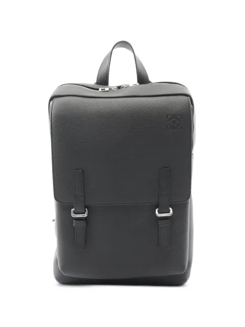 Loewe Pre-Owned 2020s logo-detail backpack Black 1085638