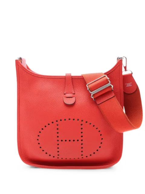 Hermès Pre-Owned 2014 PM Evelyne Trois shoulder bag Red 1083639RINSQUARE