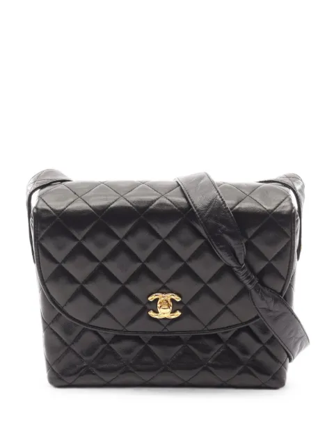 CHANEL Pre-Owned 1991-1994 Matelassé shoulder bag Black 1083732