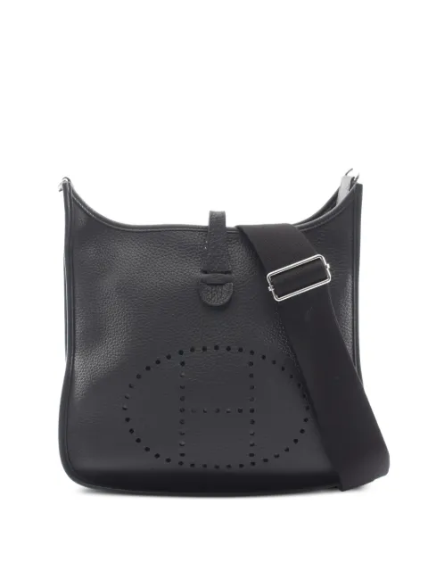 Hermès Pre-Owned 2024 PM Evelyn 3 Troyes shoulder bag Black 1085611W