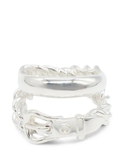 Hermès Pre-Owned 2010s Book Le Serie ring Silver 1083191