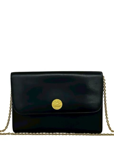Celine Pre-Owned 1991 Leather Chain crossbody bag Black EP9ZUYLK5XZL75X7