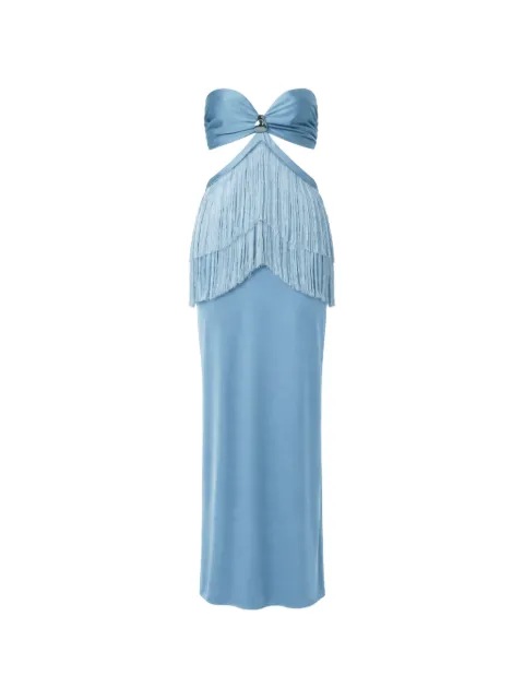 Baobab Dua fringed cutout maxi dress Blue 6370444