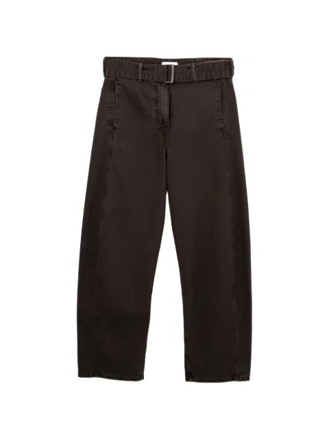 Magda Butrym Low-rise belted jeans Brown MBMJN212726XRBWX032