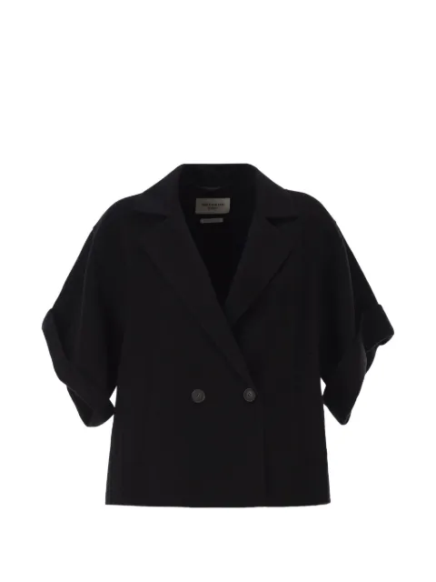 Weekend Max Mara double-breasted short-sleeve jacket Black 2625086031600