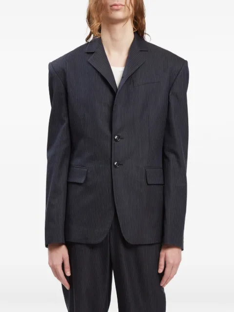Ann Demeulemeester Derek pinstripe cotton jacket Blue B0013929FA729