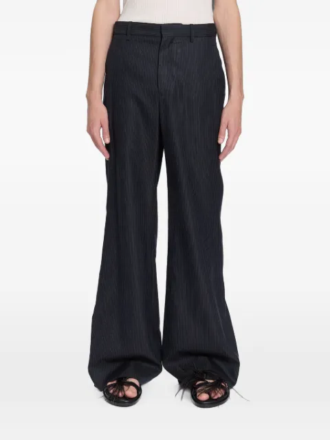 Ann Demeulemeester Darius pinstripe cotton trousers Black B0013934FA729