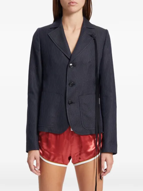 Ann Demeulemeester pinstripe cotton jacket Blue B0013968FA729
