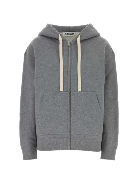 Jil Sander zip-up oversized hoodie Grey J02HG0106J20133