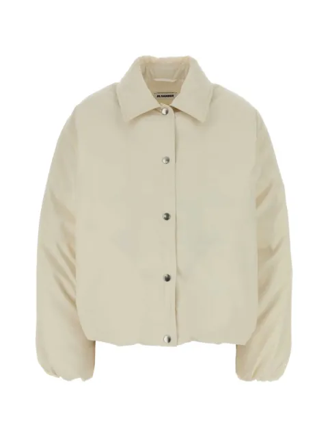 Jil Sander padded press-stud jacket Neutrals J02AF0140J74454