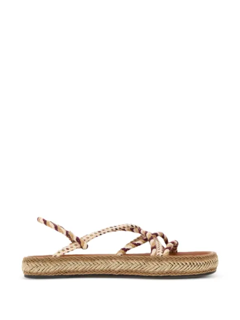 ISABEL MARANT Kitza braided flat sandals Neutrals SD0276FAD1B07S