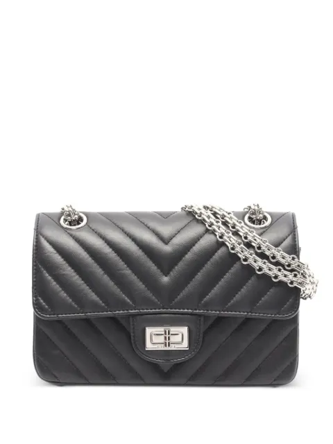 CHANEL Pre-Owned 2010s 2.55 Chevron shoulder bag Black 1083630
