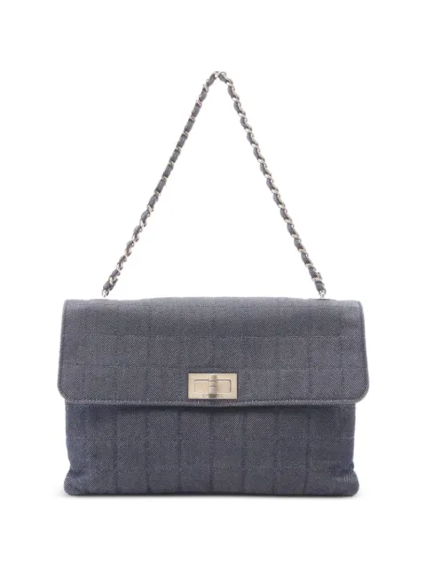 CHANEL Pre-Owned 2000-2002 Chocolate Bar shoulder bag Blue 1083722