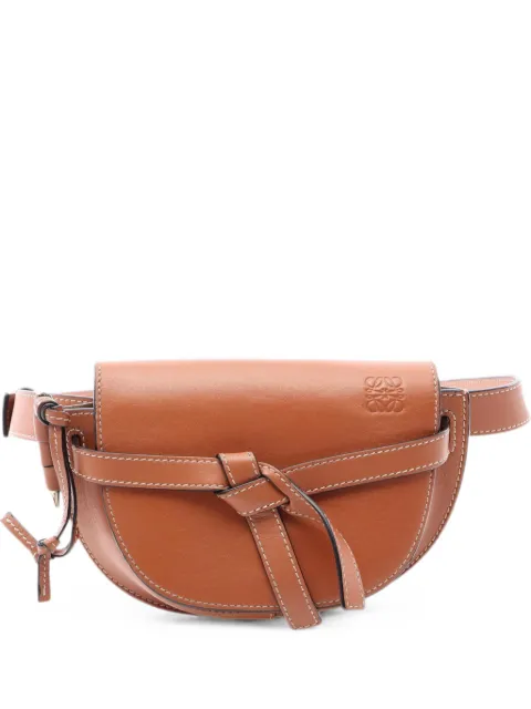 Loewe Pre-Owned 2010s Gate leather belt bag Brown 1085330
