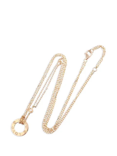 Cartier 2010s Love diamond necklace Pink 1084409KYT945