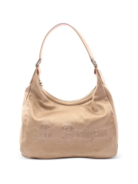 Bvlgari Pre-Owned 2000s Collezione leather tote bag Gold 1083218