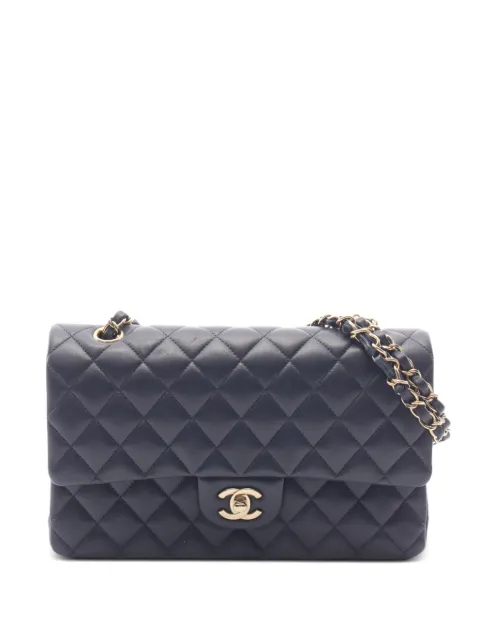 CHANEL Pre-Owned 2010s Double Flap shoulder bag Blue 1083670