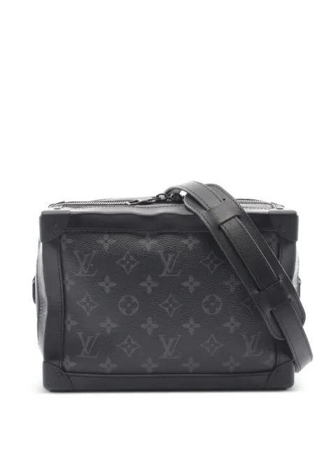 Louis Vuitton Pre-Owned 2019 Soft Trunk Monogram Eclipse messenger bag Black 1085451DU2159