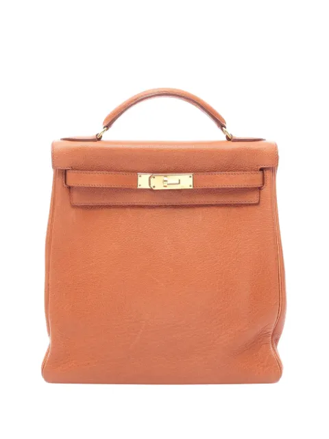 Hermès Pre-Owned 2001 Buffalo Kelly Ado backpack Brown OXDCMJE9QYIW17EU