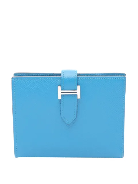 Hermès Pre-Owned 2017 Epson Bearn Compact small wallets Blue 9EDE2808AVCV1BCK