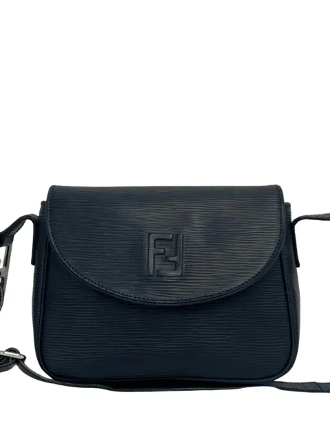 Fendi Pre-Owned 20th Century Leather FF crossbody bag Blue DK9R928MUIS9VH6H