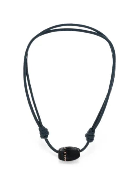 Dezso Coquito tiger eye and aquamarine necklace Blue DCQBNDM