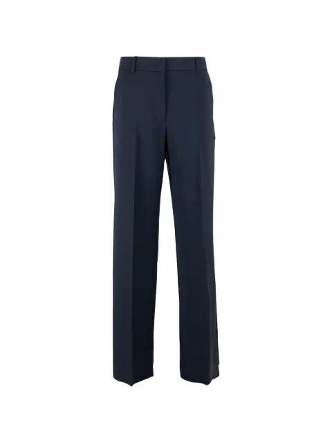 Weekend Max Mara pressed-crease wide-leg trousers Blue 2625136061600
