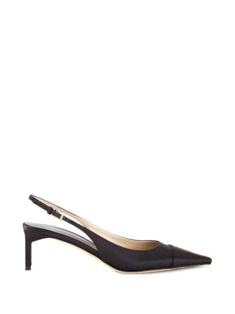 TOM FORD crystal-embellished slingback pumps Black W3900TSA002P